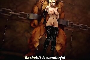 Rachel Fucked by Monster Cock in Dungeon