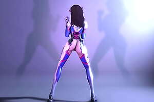 D.va-Dancing-Overwatch - Best Free 3D Cartoon