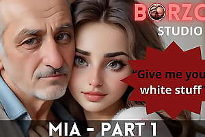 Mia and Papi - 1 - Horny grey Grandpappa domesticated virgin teen young Turkish Spread out