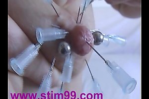 Tits injection saline, bizarre needles