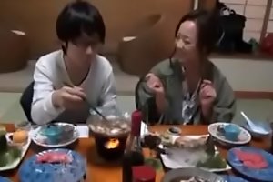 Japanese Mom shows nerdy Son anyway