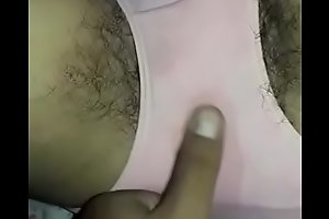 Indian muddied hairy pussy closeup