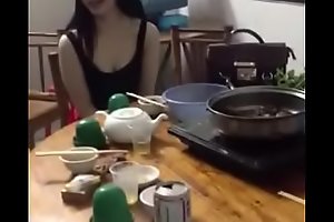 Chinese girl undisguised when she drunk