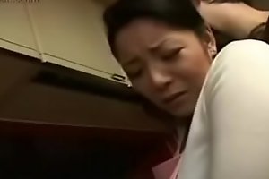 Hot Japanese Asian Mom fucks her Son in