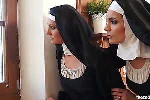 Two nuns enjoying raunchy adventure