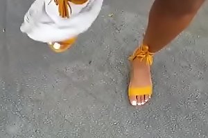Ebony Feet Goddess drops panties