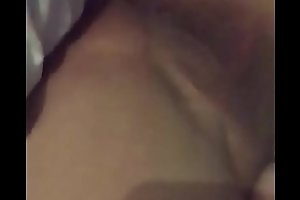 Sexy slut fingered and cumming squirting on him