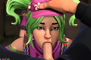 Fortnite zoey given a nice blowjob
