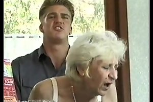 Ficky Martin fucks a blonde hairy granny