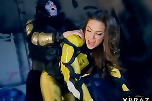 Power Rangers xxx parody with pornstar Abigail Mac