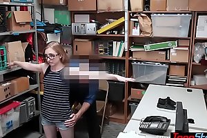 Petite legal age teenager shoplifter