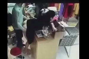 Security camera catches the manager