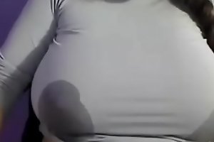 Lactating Mademoiselle Wets Her Shirt - So Superb