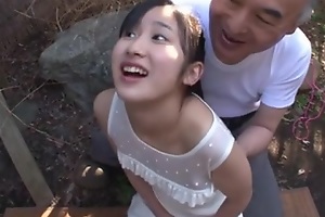 Japanese Legal age teenager with Old Man